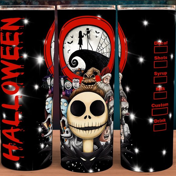 Nightmare Before Christmas Halloween Coffee Cup Tumbler 20oz - Picture 1 of 1
